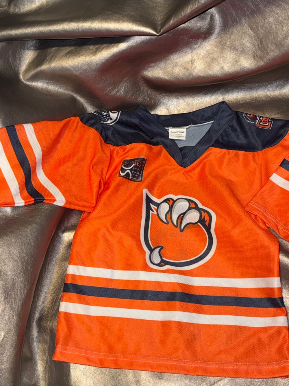 Bakersfield Condors AHL Youth Jersey in Orange and Navy Y-XS